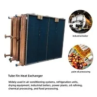 Koporo Tube Aluminium Fin Air Pholile Chiller Mocheso Exchanger Evaporator Condenser kela Bakeng sa Phetolo